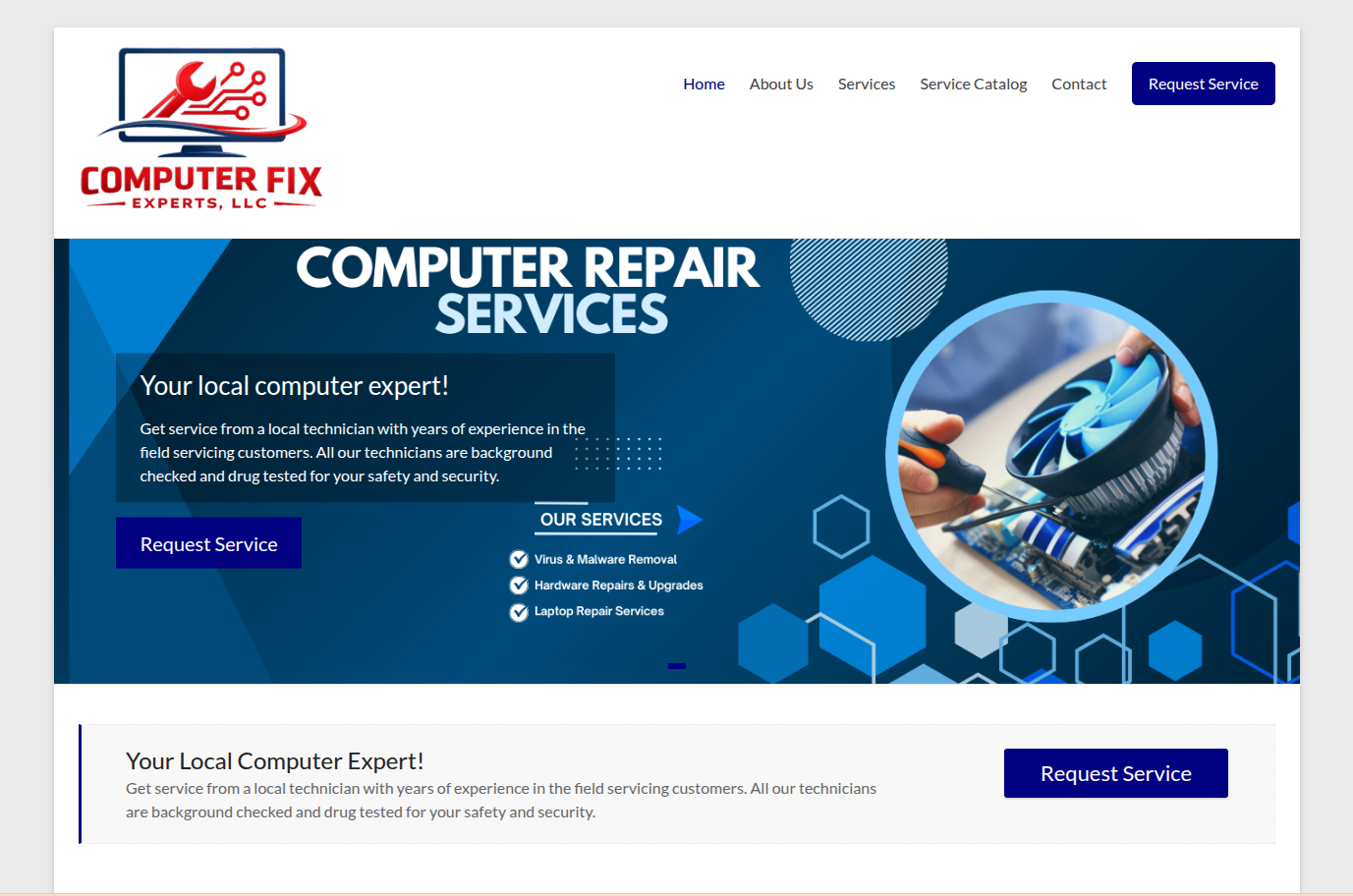 ComputerFixExperts Website